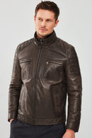 Rodri Men's Mink Leather Jacket | Derimod