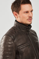 Rodri Men's Mink Leather Jacket | Derimod