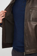 Rodri Men's Mink Leather Jacket | Derimod