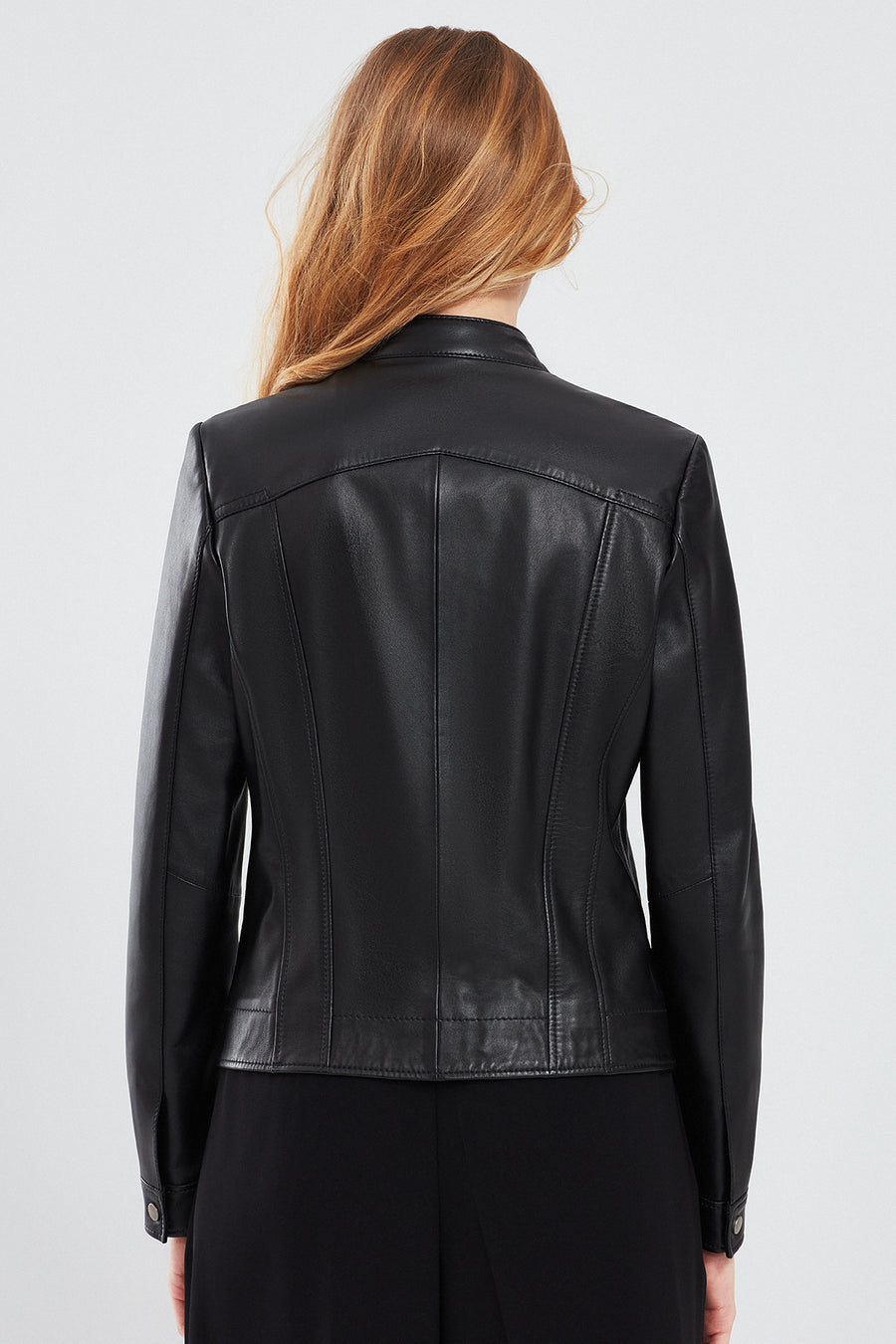 Marlyn Women's Black Short Leather Jacket