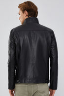 Dexter Erkek Siyah Deri Ceket | Derimod