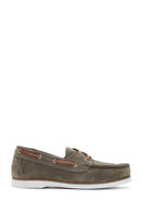 Men's Khaki Suede Leather Casual Shoes | Derimod