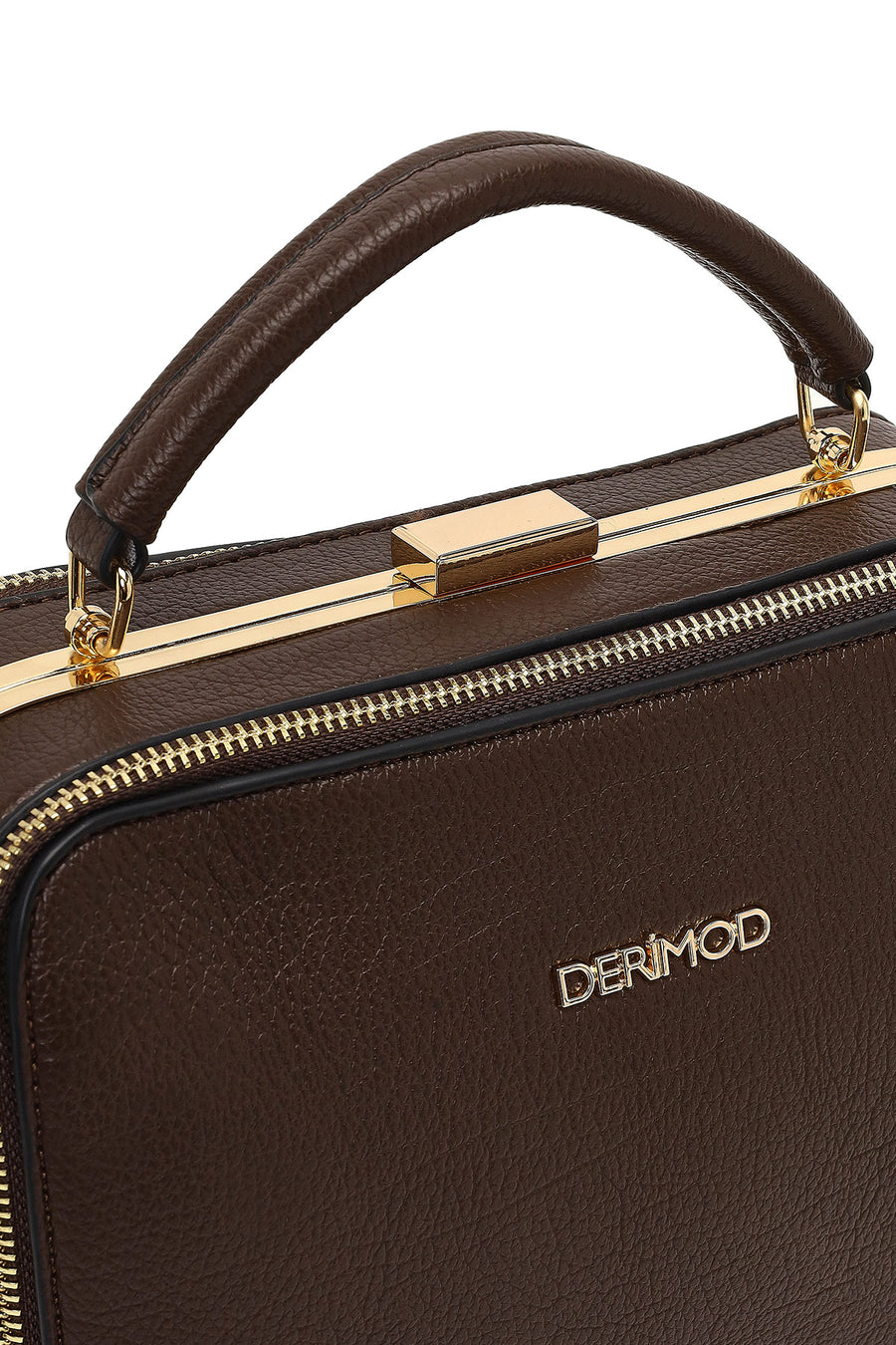 Woman Brown Long-Strap Shoulder Bag
