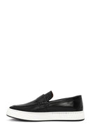 Men's Black Leather Casual Loafer | Derimod