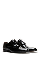 Men's Black Leather Patent Leather Classic Shoes | Derimod