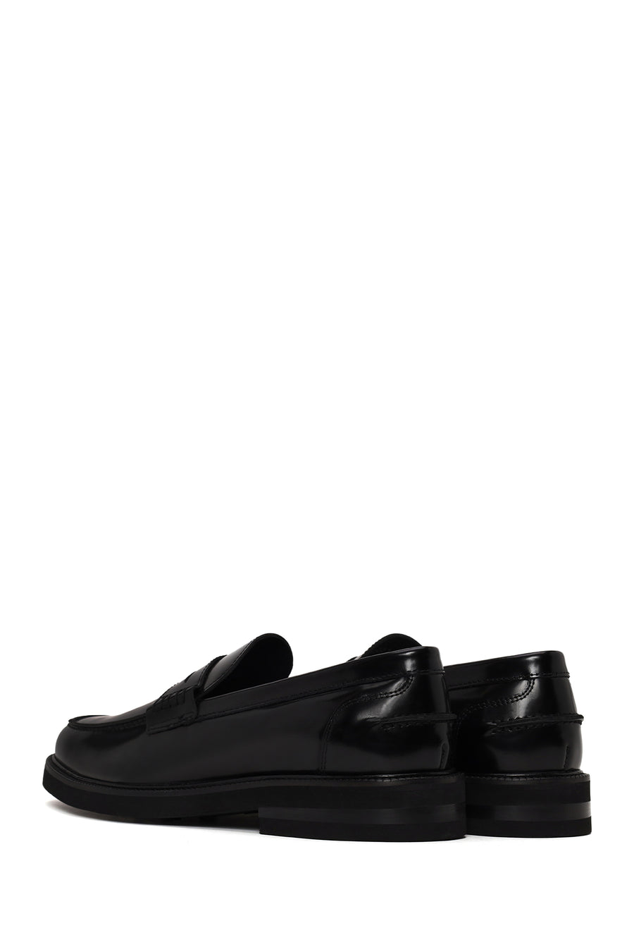 Erkek Siyah Deri Casual Loafer