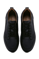 Men's Black Leather Sneaker | Derimod