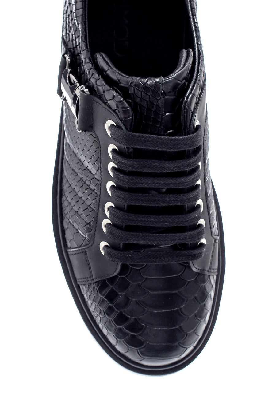 Men's Leather Crocodile Patterned Sneaker