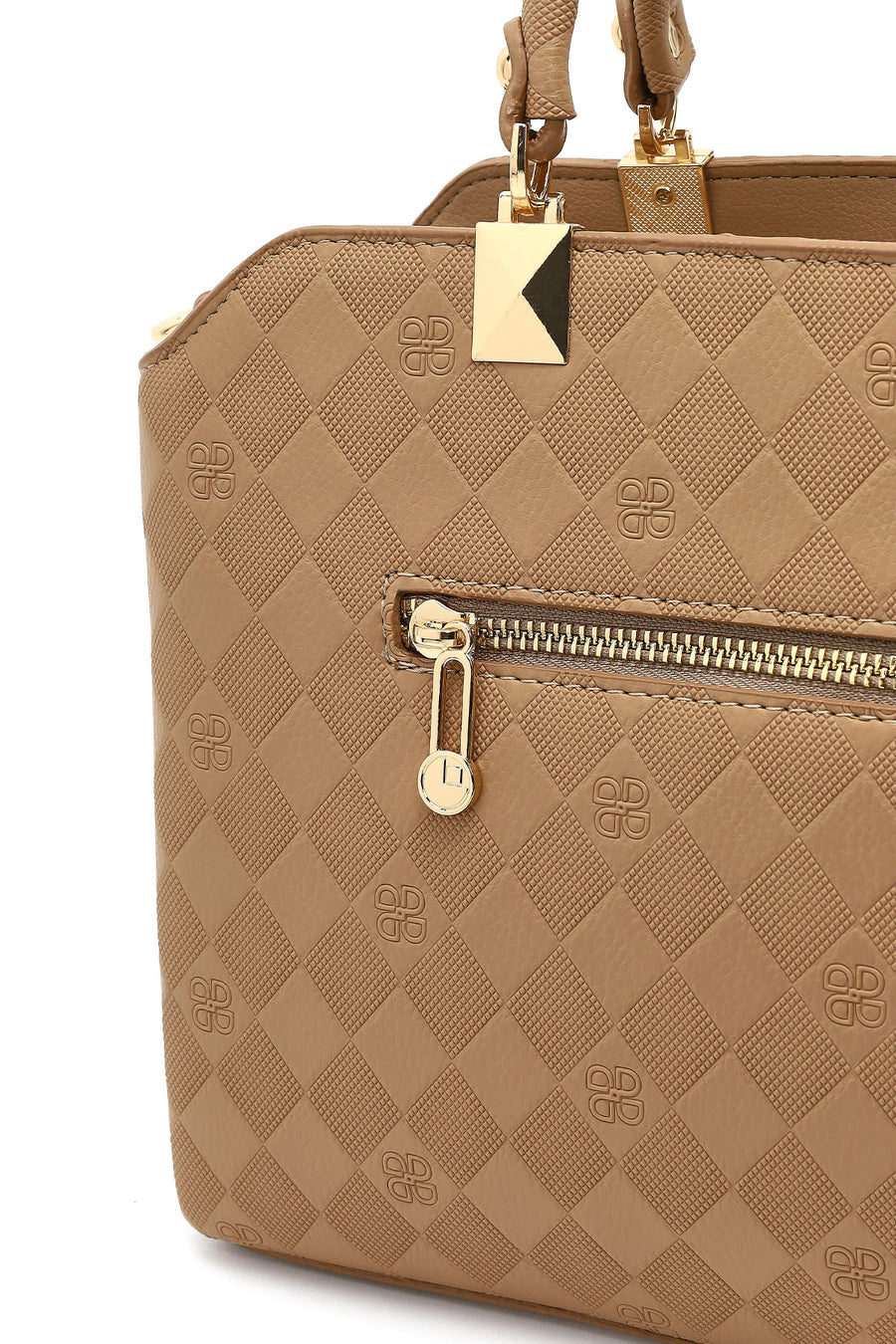 Women's Brown Long Strap Printed Sleeve Bag