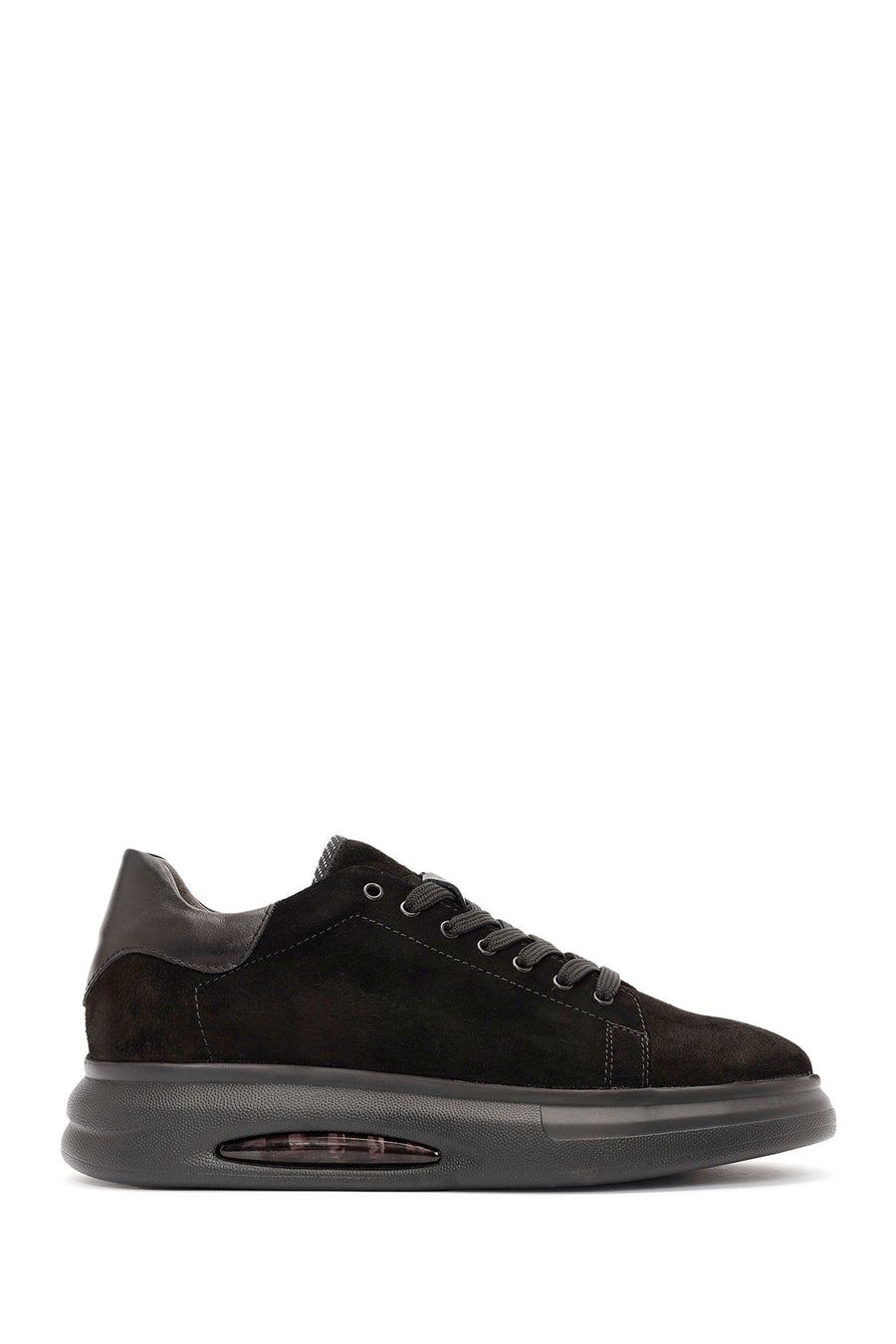 Men's Black Lace-Up Suede Leather Sneaker 24WFD603610 | Derimod