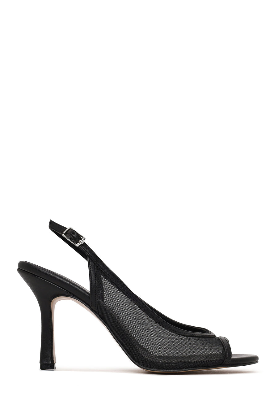 Woman Black Open-Back Stiletto Shoes 26SFE39226F | Derimod