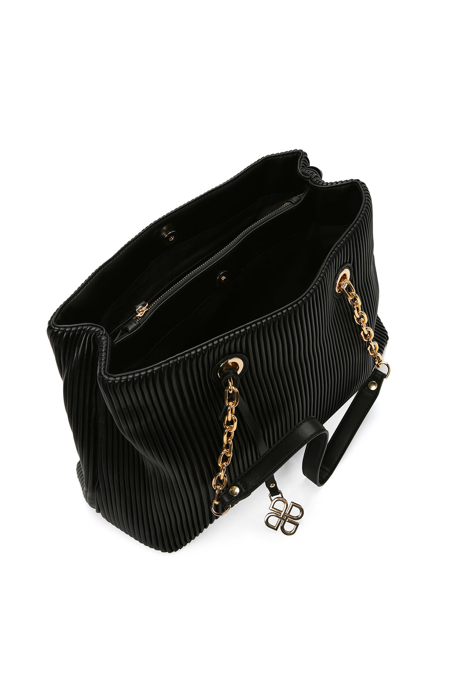 Women's Black Chain Strap Shoulder Bag