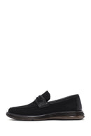 Men's Black Fabric Loafer | Derimod