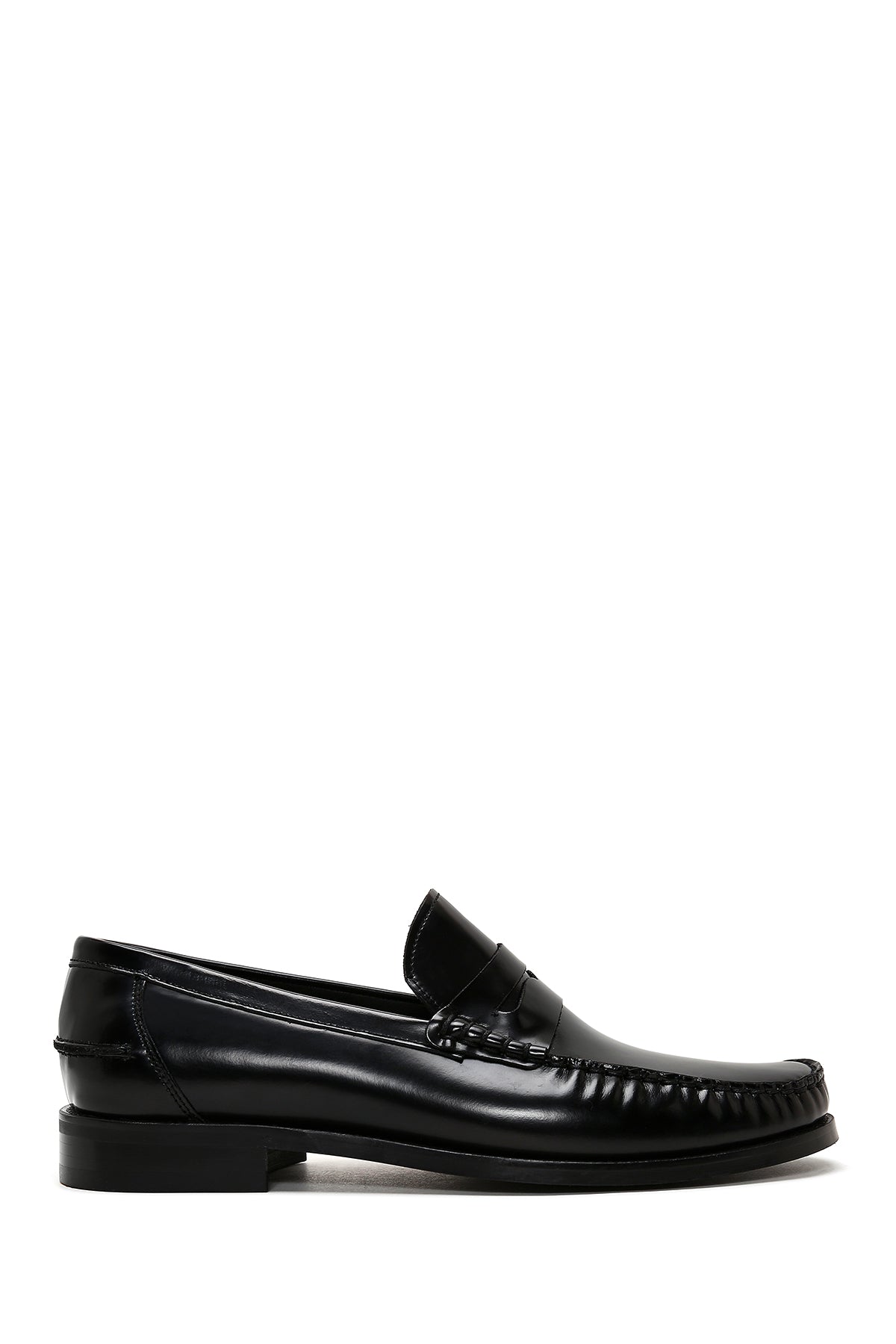 Erkek Siyah Deri Klasik Loafer 24SFD620022 | Derimod