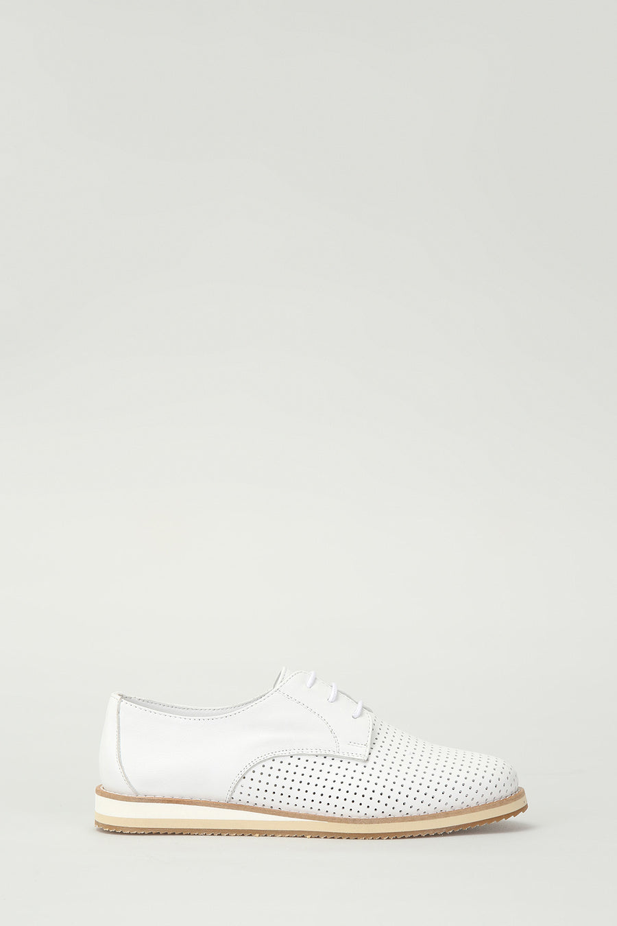 White Women's Leather Shoes
