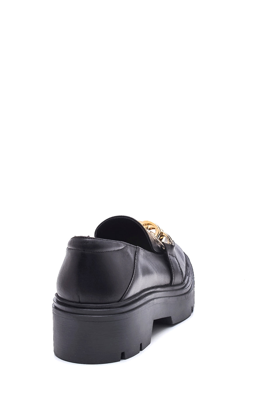 Kadın Deri Zincirli Loafer