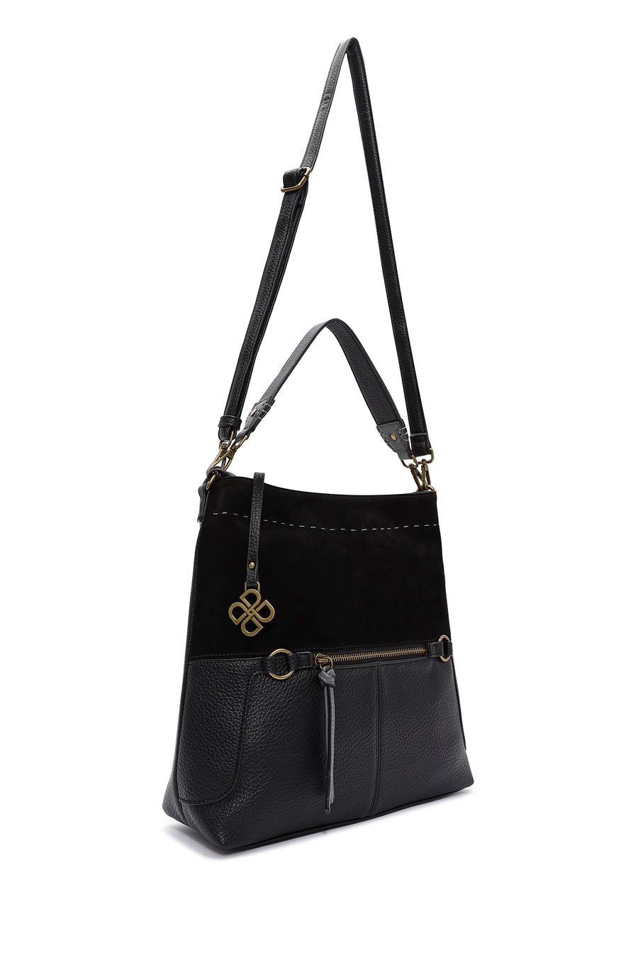 Women's Black Long Strap Shoulder Bag