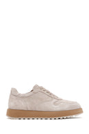 Men's Beige Lace-up Suede Leather Casual Sneaker | Derimod