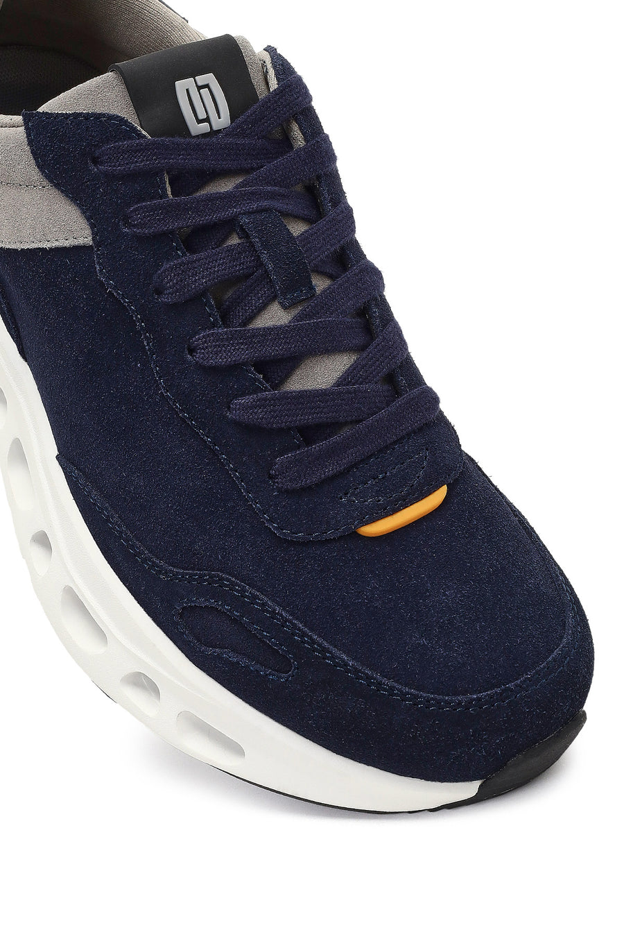 Derimod Studio Men's Navy Blue Lace-Up Thick-Soled Sneaker
