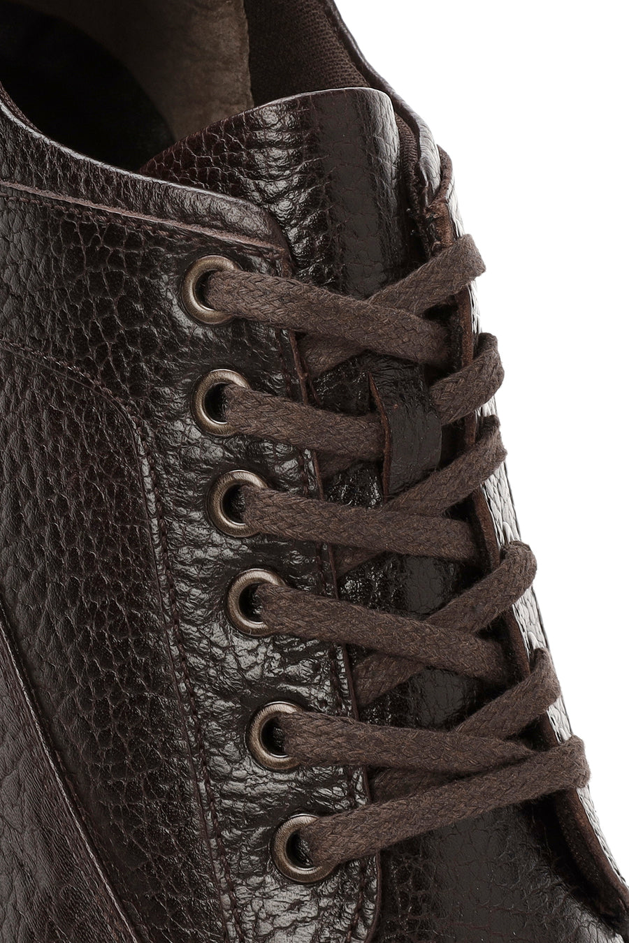Men's Brown Lace-up Leather Casual Shoes