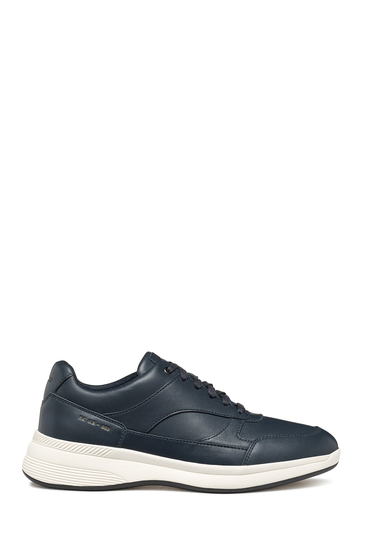 Geox Men's Navy Blue Spherica Ecub-3 Lace-Up Leather Sneaker U46HHD00085C4002 | Derimod