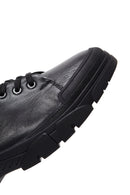 Men's Black Leather Boots | Derimod