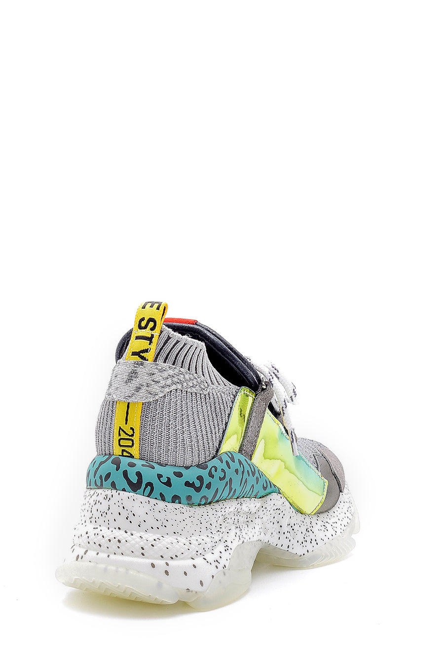 Women's High-Sole Leather Sneaker