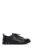 Men's Black Lace-up Leather Sneaker | Derimod