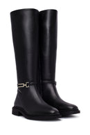 Woman Black Zip Closure Boot | Derimod