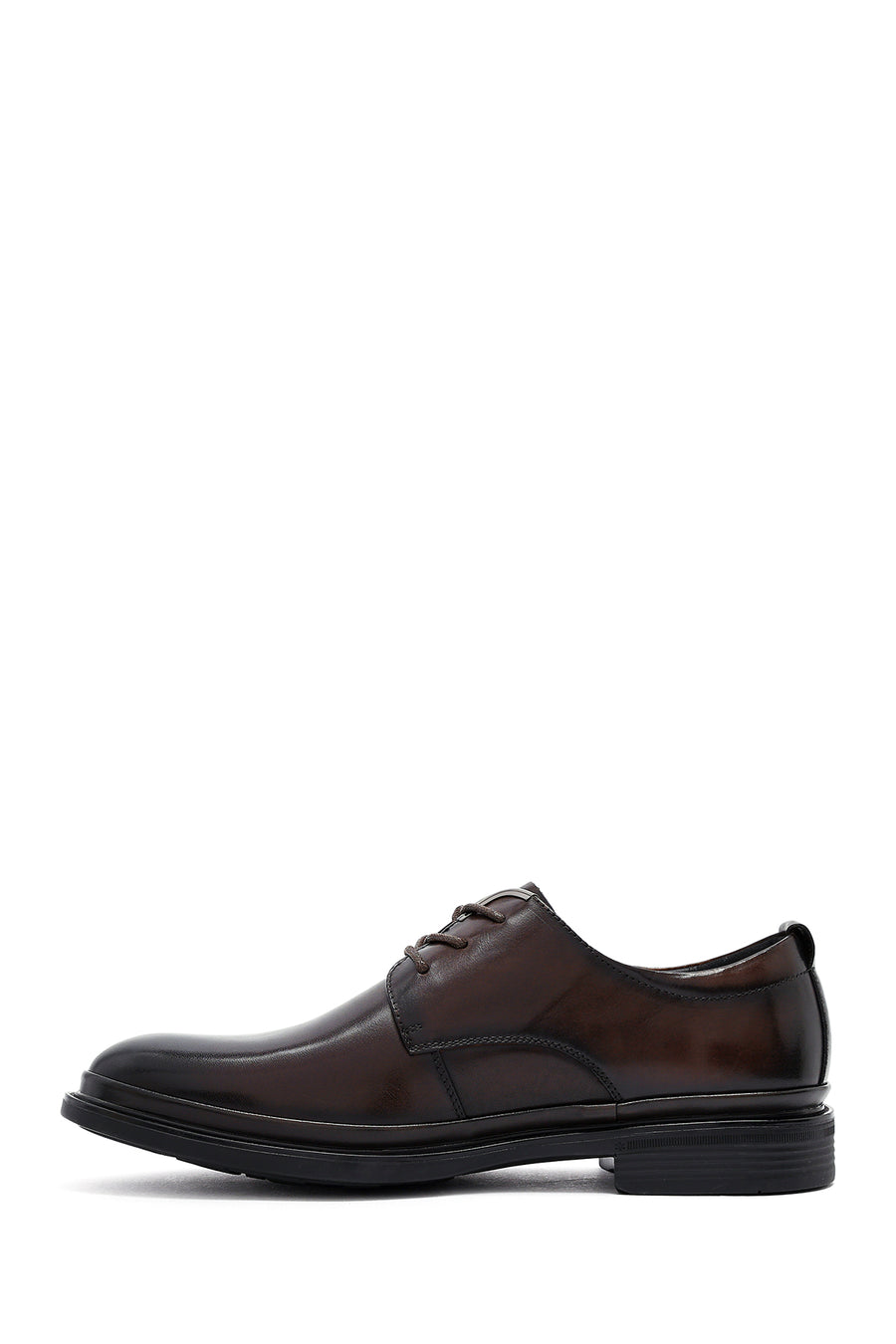 Erkek Kahverengi Bağcıklı Deri Klasik Ayakkabı