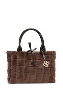 Women's Brown Plush Handbag | Derimod