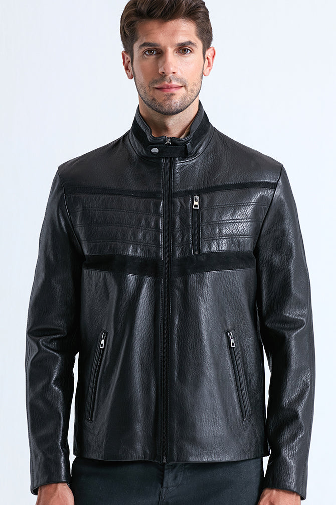 Mbappe Men's Leather Jacket