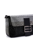 Women's Black Stone Handbag | Derimod