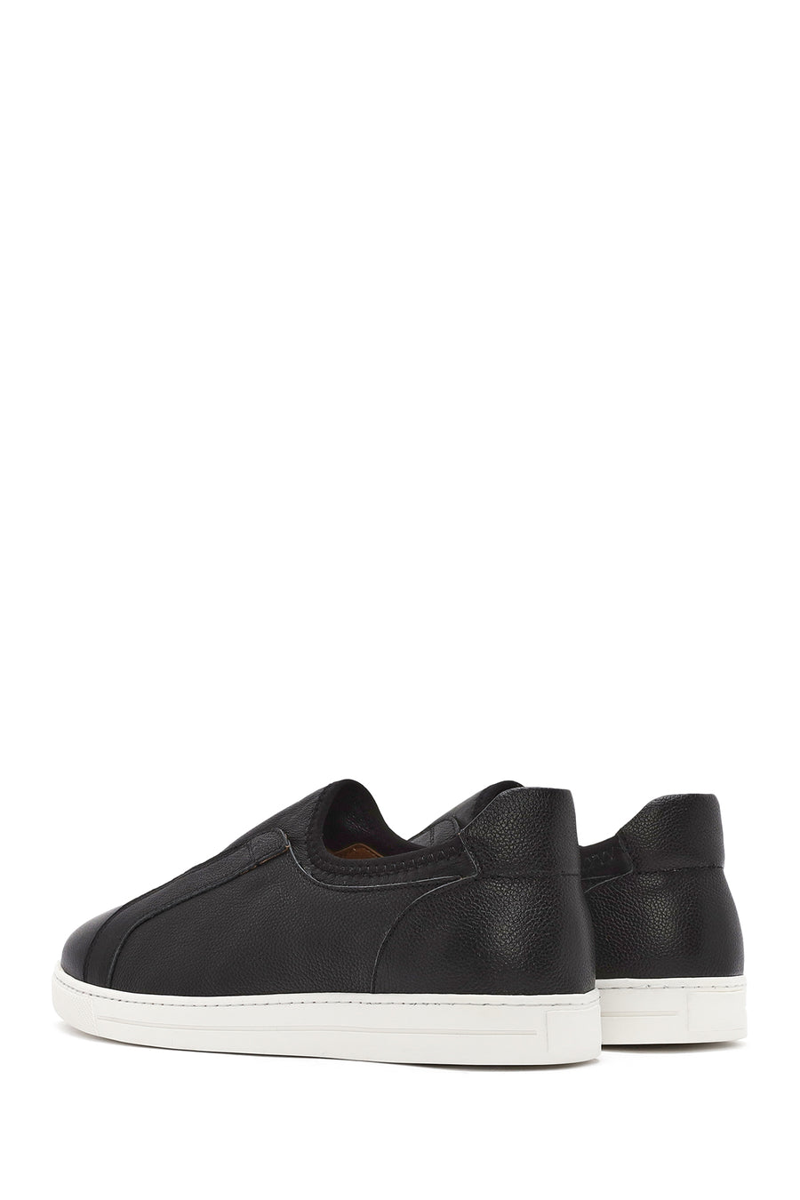 Men's Black Leather Sneaker
