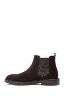 Men's Black Suede Leather Chelsea Boots | Derimod