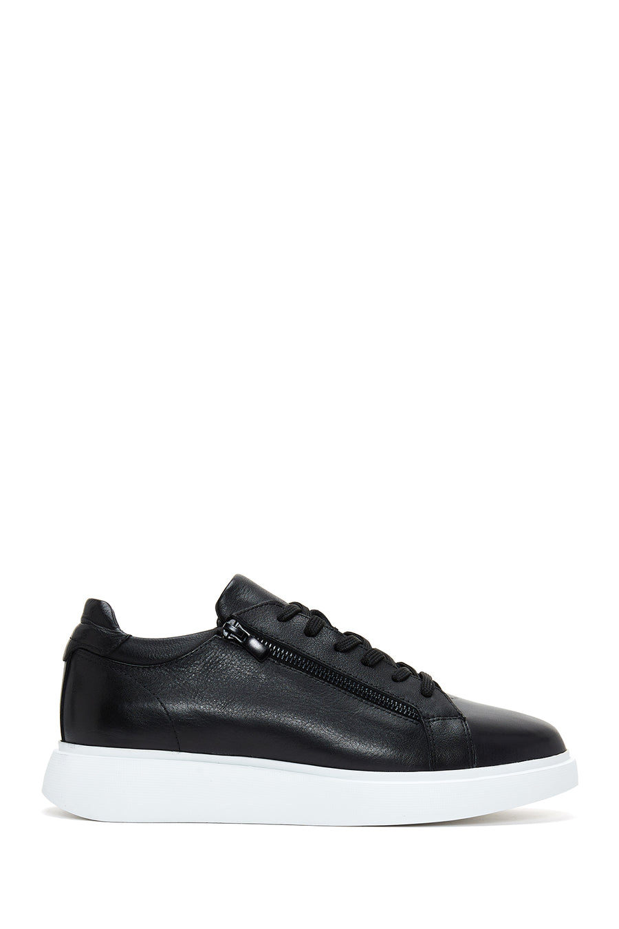 Men's Black Leather Sneaker 22WFD613318 | Derimod