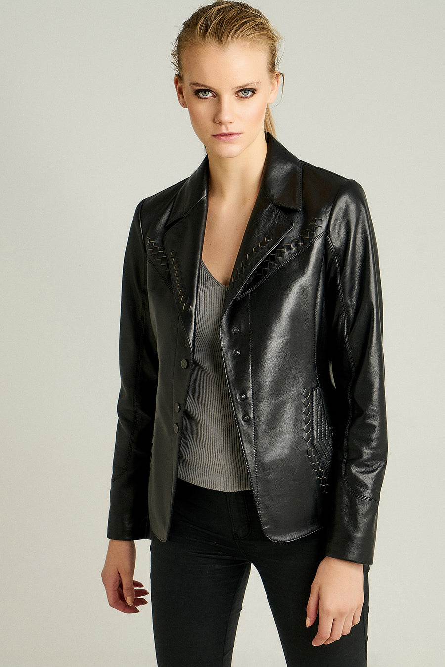 Ibiza Women's Leather Jacket 18WGD5487U4 | Derimod