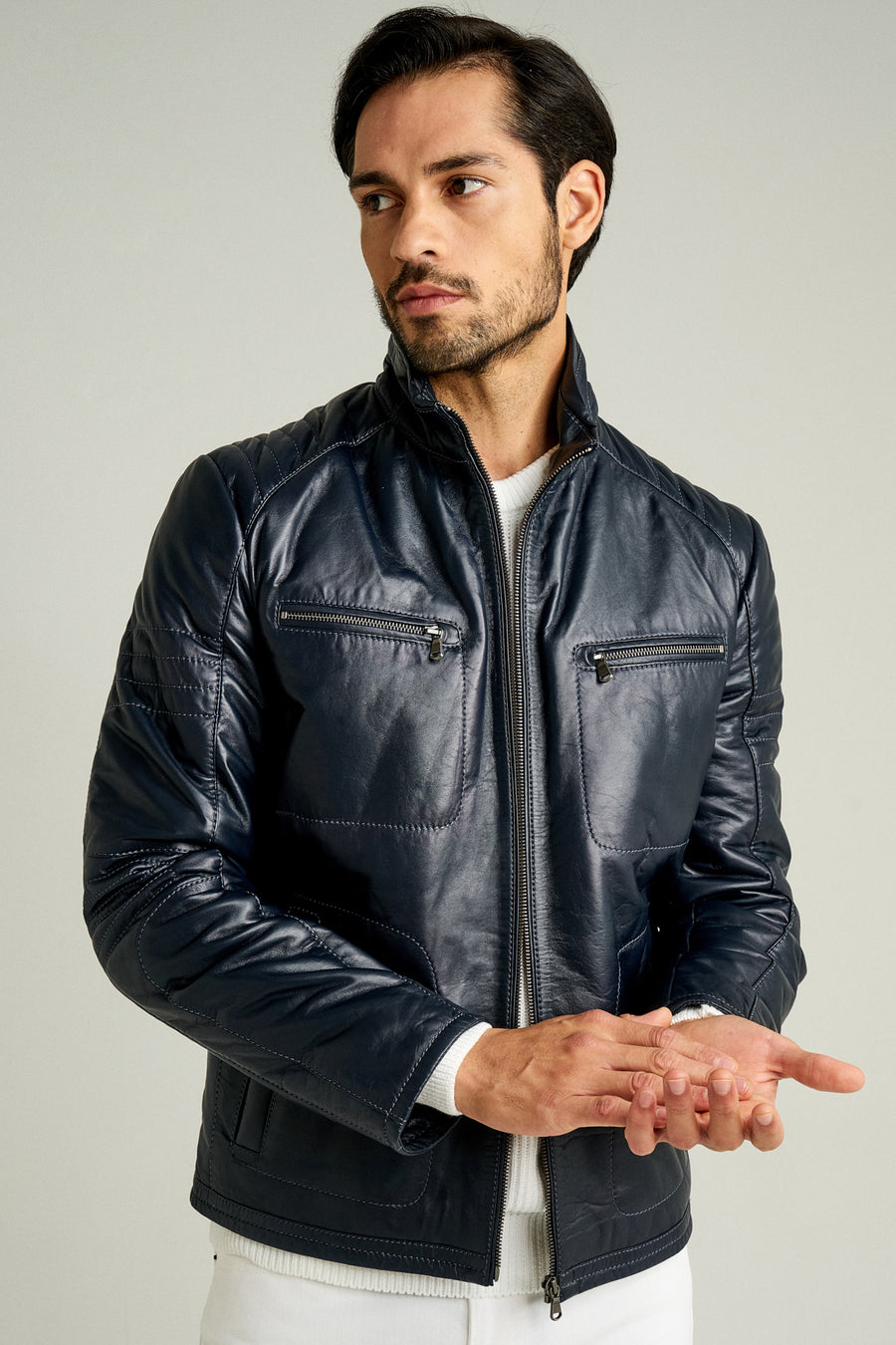 Bill Men's Navy Blue Coat