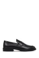 Erkek Siyah Deri Casual Loafer | Derimod