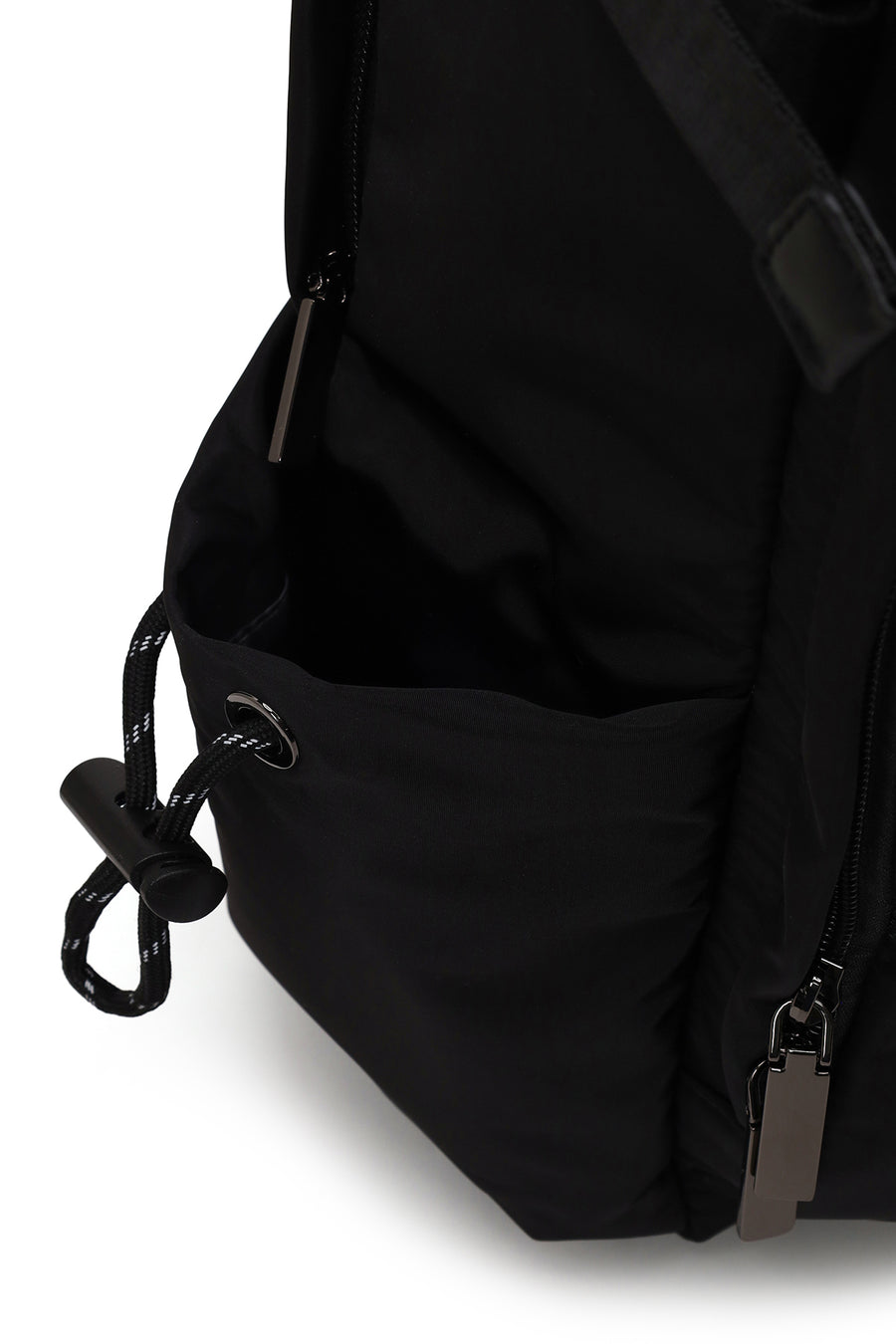 Male Black Fabric Backpack