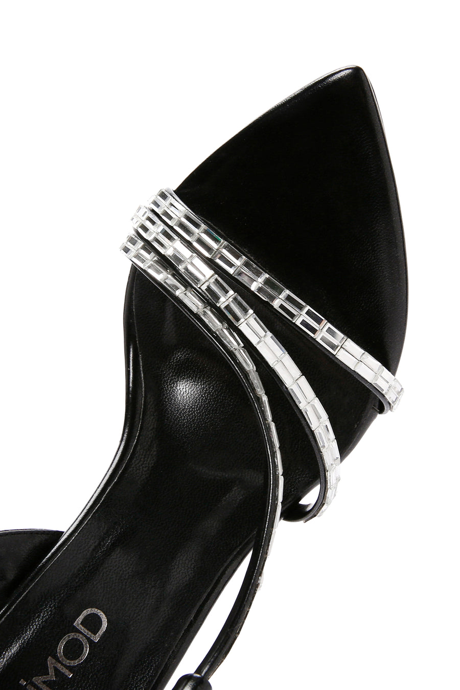 Women's Black Ankle Strap Thin Heel Sandals