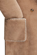 Montana Women's Brown Teddy Coat | Derimod