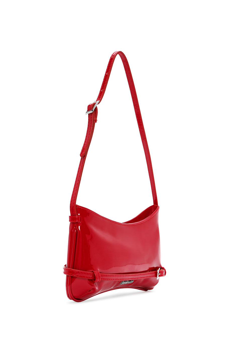 Women's Red Patent Leather Shoulder Bag