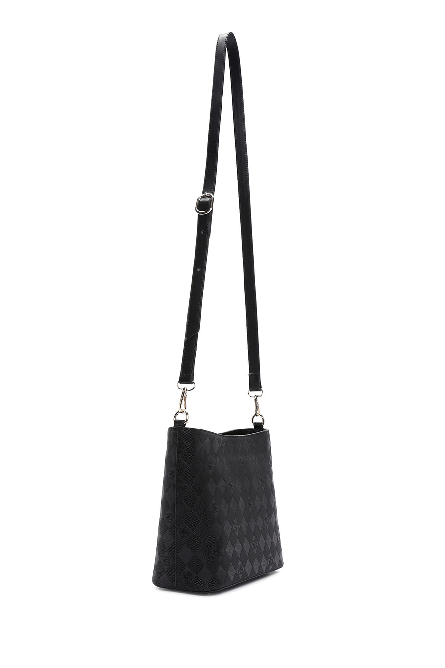 Women's Black Long Strap Crossbody Bag