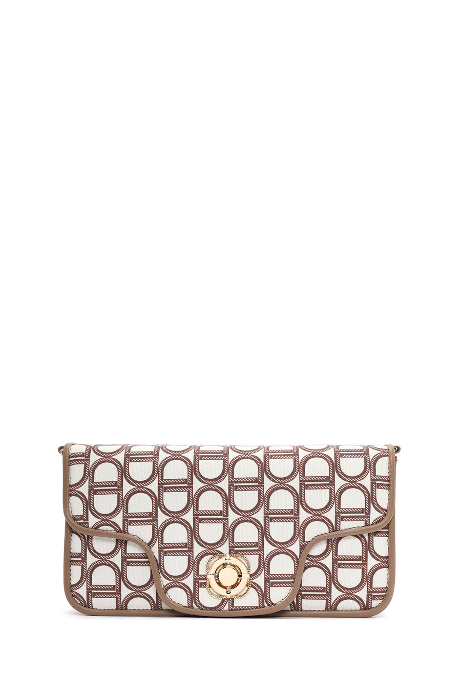 Women's Beige Long Strap Fabric Shoulder Bag