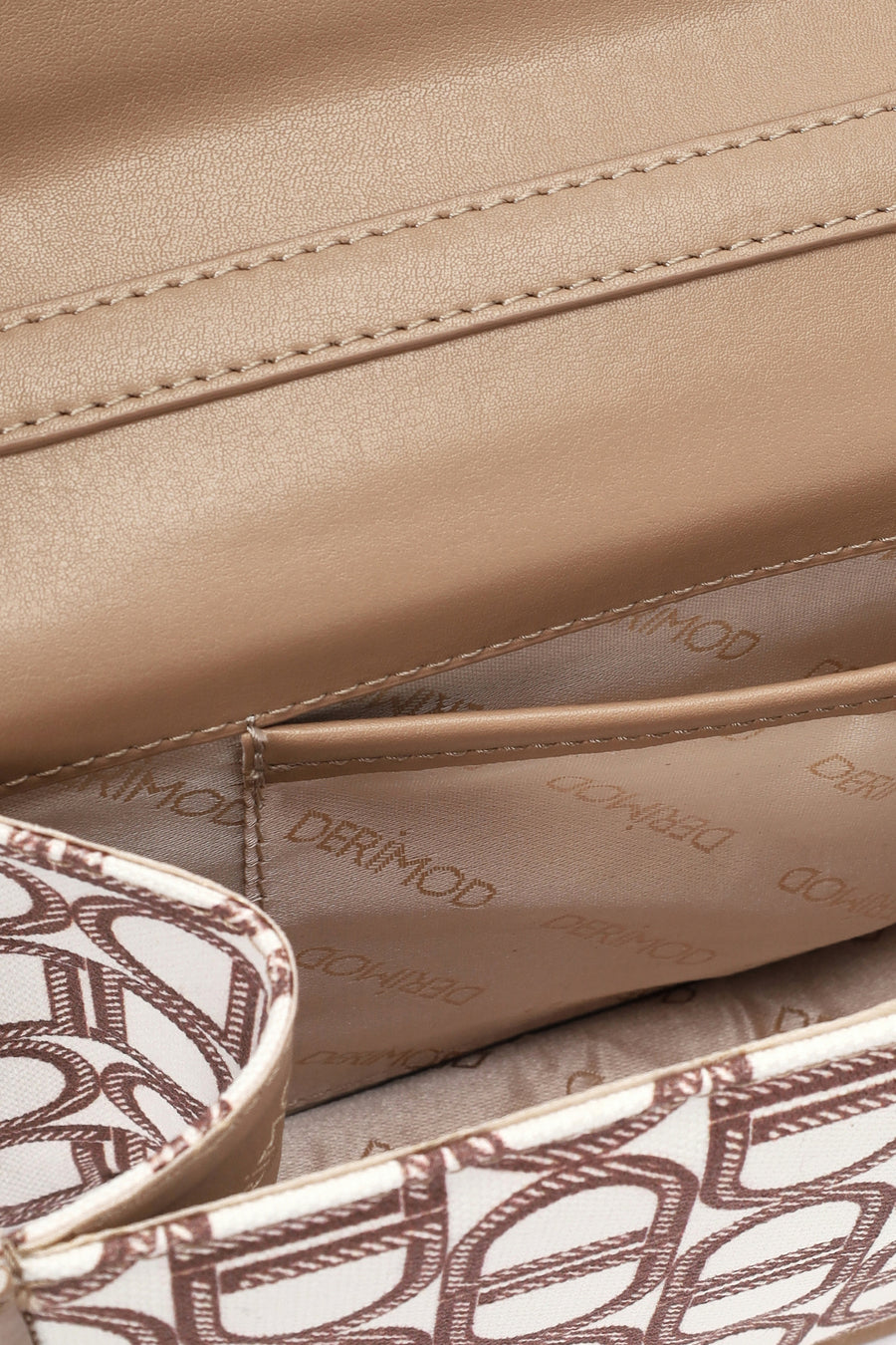 Women's Beige Long Strap Fabric Shoulder Bag