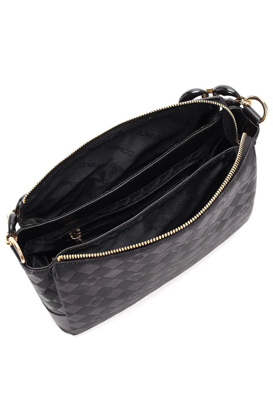 Women's Black Long Strap Shoulder Bag