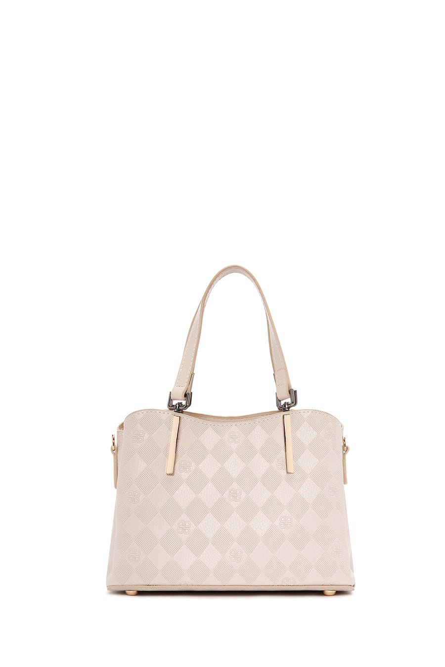 Women's Cream Long Strap Shoulder Bag
