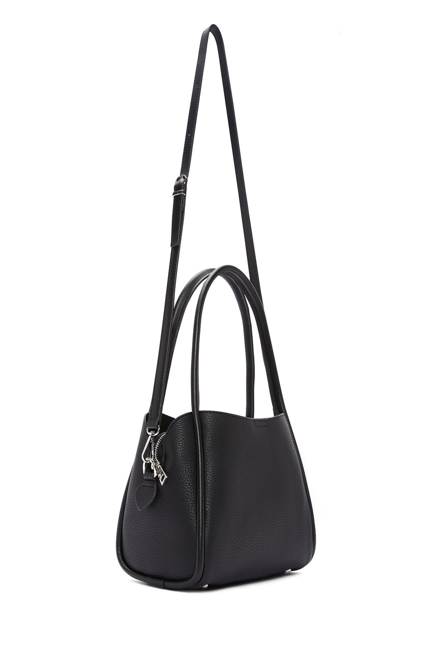 Women's Black Long Strap Shoulder Bag