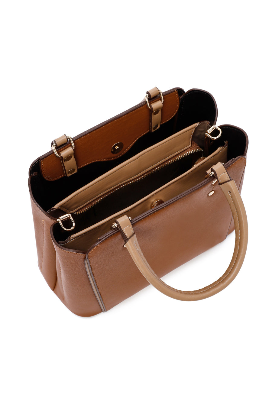 Women's Tan Long Strap Shoulder Bag